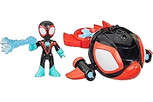 Spidey and his Amazing Friends Marvel Water-Webs Spin Dolphin Submarine Toy, Black