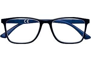 Zippo Occhiali da Lettura, Realizzati con Montatura dalle Linee Morbide, Ideale per Uomo e Donna, Diottria +2.00, Color Nero, Aste Blu