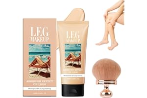 GENERIC Leg Makeup, Body Coverage Perfector With Extra Large Body Makeup Brush, All Over Complexion Perfector Long-Lasting Sweat-Proof (B)