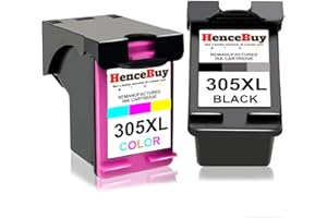 HenceBuy Zamiennik atramentu 305 XL do wkładów atramentowych HP 305XL czarny i kolorowy wielopak do DeskJet 2710e 2700 2720e 4120e 2721e 2710 Plus 4100 4120 Envy 6000 6020e 6032e 6032 6020 Pro 6430