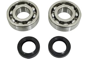 SELECTION EXTREMEMOTORSPARTS ROULEMENT D'EMBIELLAGE + JOINT SCOOT P2R ADAPTABLE PEUGEOT 50 LUDIX, SPEEDFIGHT 3, JET FORCE, KISBEE-DJANGO 2T (KIT 6204 TPI ACIER C4-JOINT NITRILE)