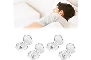 SEGMINISMART Anti Snore Devices,Magnetic Anti Snoring Nose Clip,Silicone Anti Snoring Nose Clip,Nasal Snore Clip,Stop Snoring Nose Device,Snoring Solution,Sleep Aid Relieve Snore for Men Women,4 Pcs