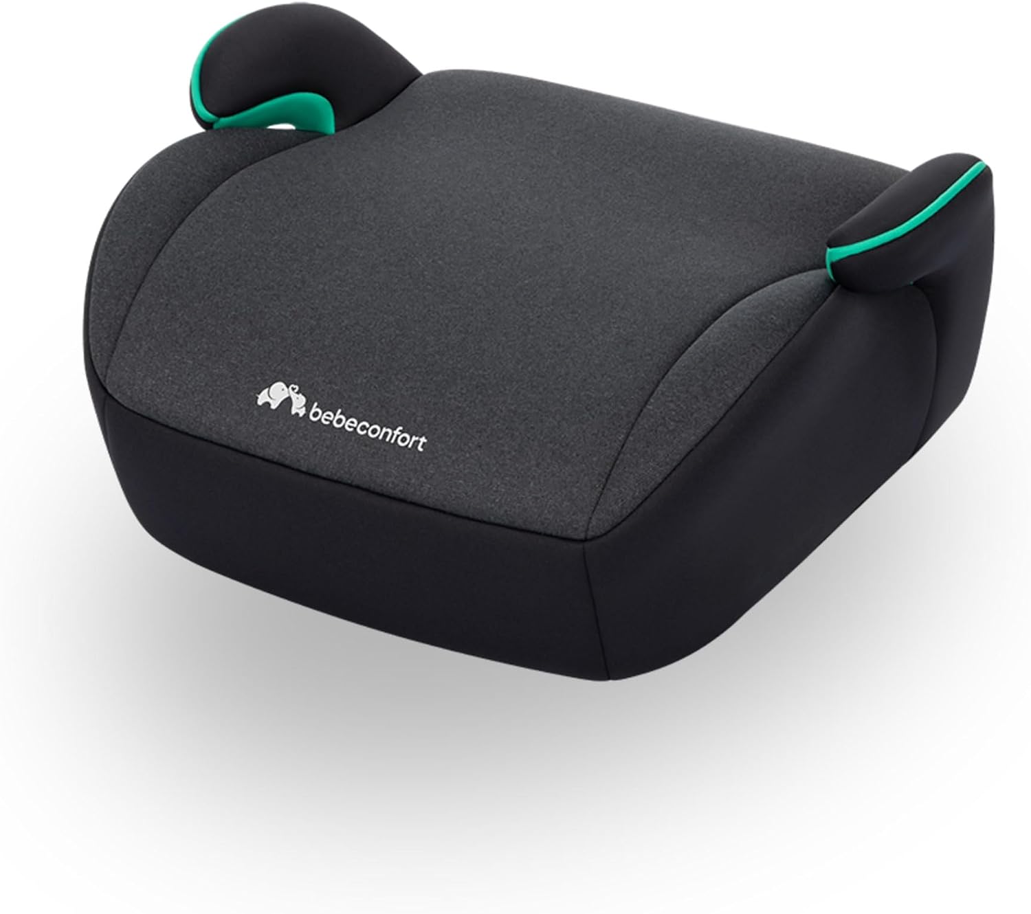 Bebeconfort Manga i-Safe, Rehausseur Voiture Enfant, 6-12 ans, 125-150 cm, Réhausseur Siège Auto, Compact et Léger (< 1 kg), Installation Facile avec la Ceinture de Sécurité, Tissus Doux, Tinted Black