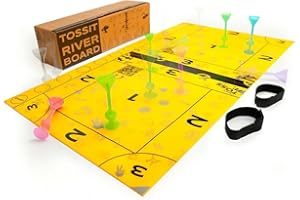 TOSSIT Tablero de Juego para Dardos, Petanca Interior Exterior, Silicona, Múltiples Modos de Juego, Diversión con Amigos y Familia, Transportable y Rodante, Versión Family