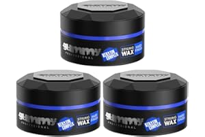 Gummy Professional Styling Wax Hard Finish 3 x 150 ml - Shiny Hair Wax for Men - Strong Hold, Flexible Style, Visible Shine, Easy Application