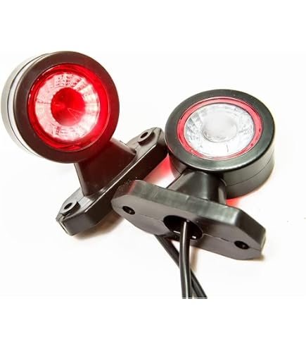 Feu De Position Latéral Rouge LED Pour Camion/remorque - 12V/24V - Lucidity 26264R-V