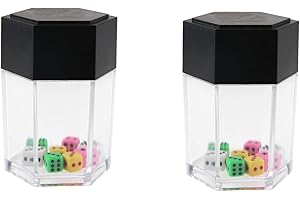 Yetaha 2pcs Explosion Dice Magic Big Explode Explosion Dice, Mini Colorful Dice Close Up Magic Trick Joke Prank Toy Children Kids Gift for Party Performance