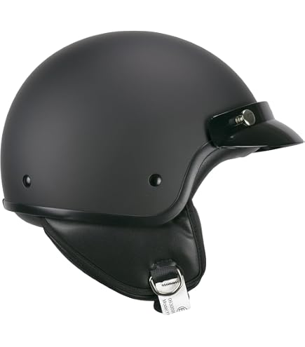 Casco Open Face 1FHA SMART MONO | Nero Opaco | Taglia S (55-56 Cm) | Omologato ECE R 22.06