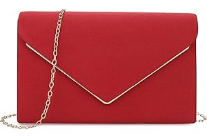 BBjinronjy Bolsos de noche para mujer, bolsos de mano para boda, fiesta, cóctel, graduación, bolso cruzado de gamuza sintética con cadena desmontable