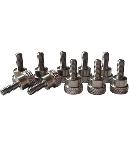 PrecisionGeek Rändelschrauben M5 X 10mm Aus Aluminium - Praktisch & Ohne Werkzeug Zu Befestigen