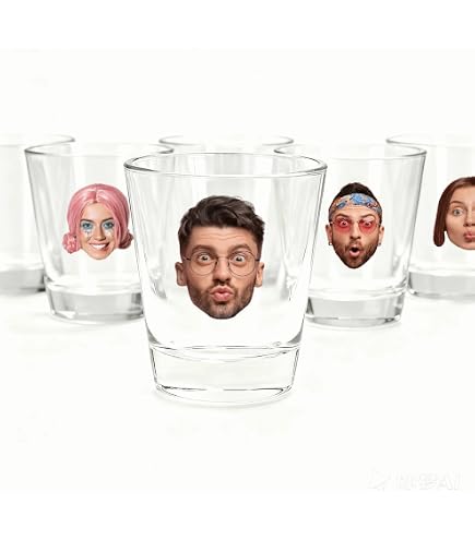lotdevin Verre a shot (6 UNITÉS) à personnaliser gravure laser Logo & Textes pour verre shooter original [ Shooter verre
