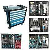 Werkstattwagen komplett befüllt mit Werkzeugen in 6...