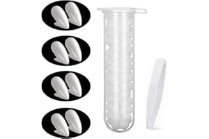 HOUSN 4 Pairs vampire Teeth,Vampire Fangs with 1 Tube Solid Adhesive,Vampire Fangs Kit 1 Sizes,Fake Teeth for Adults,Vampire Teeth for Kids for Cosplay Party Props Halloween Party Fangs- 13mm