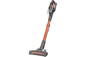 BLACK+DECKER BHFEV182C akumulatorowy odkurzacz z trzonkiem (18 V, 2,0 Ah, bezworkowy odkurzacz podłogowy i ręczny ze szczotką elektryczną, bezprzewodowy, w zestawie ssawka szczelinowa, akumulator,