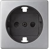 CABLEPELADO Cover for Schuko Simon 82 socket base | Lid with safety device for schuko socket base | 82041-33 | 55x55 mm | 1 e