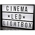 STORE 2508 Cinema Light Box A4 Size with Both Black & Colour Letters and Symbols Set DIY Cinematic LED Light Box (A4 Size)