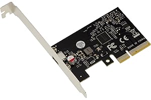 KALEA-INFORMATIQUE Scheda controller PCIe x4 1 porta USB 3.2 Gen 2x2 20G Tipo C con chipset ASM3242. Profilo alto e basso