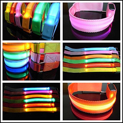 ShineVGift LED Sports Armband Flashing Safety Light for Running, Cycling or Walking At Night Set of 2 - 4