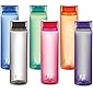 Cello H2O Unbreakable Plastic Bottle Set, 1 Litre, Set of 6, Multicolour