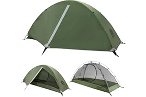 Underwood Aggregator 1/2 Man Backpacking Tent - Lightweight Waterproof One ManTent for Camping, Easy Set Up Compact 1 Person DomeTent, 3 Season One Person Tent for Hiking, Camping, Outdoor