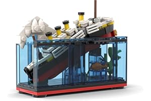 QQJIN 3D Puzzle Titanic Model Building Kit - Cruise Sank Titanic Break in Half, DIY Nano Micro Building Blocks Toys with Beautiful Box, Ship Model Kit for Girls Boys Christmas/Birthday Gifts (247Pcs)