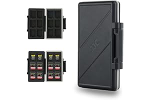 JJC Étui de Transport résistant à l'eau pour 12 Cartes SD SDHC SDXC + 12 Cartes CFexpress Type-A