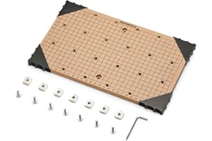 Genmitsu Alerón CNC MDF GRID para máquina enrutadora CNC 3018, compatible con 3018-PRO/ 3018-PROVer/ 3018PROVer Mach3, 300 x 180 x 12 mm, agujeros M6 (6 mm), tornillos y tuercas incluidos
