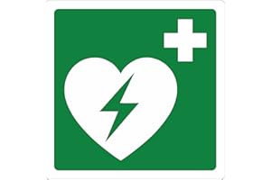 ‎PUBBLIMANIA pubblimania Defibrillator Erste-Hilfe-Klebstoff für Außen und Innen (Cm 18,5 x 18 x 5) (Defibrillator)