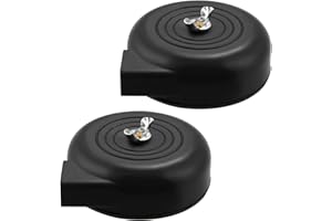 Roundsky 2 unidades de 20 mm de rosca para compresor de, color negro