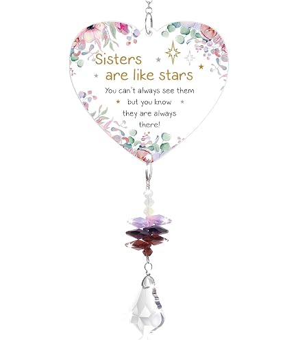 Heaven Sends Ornamento Angelo In Resina 'Sisters For Ever' - 7x4x11 Cm - Citazione Per Sorelle - 2