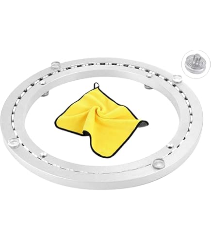 Lazy Susan Draaischijf Draaitafel Draaibare Base, Heavy Duty Aluminiumlegering Draaibaar Draaibaar Lager, Tv-display 360° Draaibare Draaiplaat Hardware (14 inch (350 mm