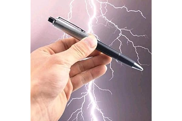 Stylo À Électrochocs Fun Prank Stylos Choc Électrique Shock Pen Jouet Stylo Blague Jouet Tricky Drôle Stylos Décompression Jouet De Anti-stress Cadeau Pour Poisson D’avril (1 Pièce)