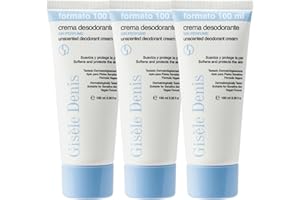 GISELE DENIS GISÈLE DENIS - Desodorante en Crema sin Perfume, 3x100 ml, Unisex, Triple Efecto, sin Alcohol, Regula Transpiración, Evita Mal Olor, Hidrata y Protege la Piel, Fórmula Vegana