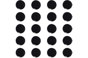 PYJLBX Imanes Nevera, 20 Piezas Potentes para Pizarra Magnética, Pequeños y Redondos, para Nevera, Oficina, Escuela (Negro)