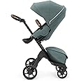 Stokke Xplory X, Cool Teal - Luxury Pushchair - Adjustable for Both Baby & Parents’ Comfort - Padding, Harness & Reflective Zip for Added Safety - Folds in One Step