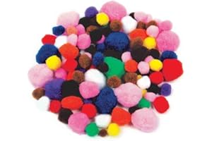 Creation Station Poms, Value Pack, Asst colours & sizes (approx 300)
