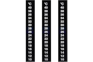 ANZONGYI 3 Stück Temperaturmesser-Aufkleber zum Aufkleben Thermometer Streifen Fisch Tank Wassertemperatur Aufkleber für Wein Bier Heimbrauen Aquarium Fisch Tank