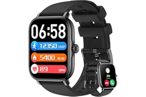 SOUYIE Smart Watch for Men Women Answer/Make Calls, 1.91" Touch Screen Fitness Tracker Watch with Heart Rate Blood Oxygen Sleep Monitor, IP68 Waterproof Sports Smartwatch Compatible Android and iPhone