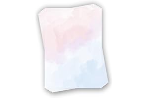 ZARTBESAITET.COM SCHÖNE PRODUKTE AUS PAPIER Papier à lettre Motif nuage pastel Format A4 I 20 feuilles
