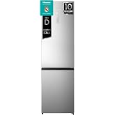 Hisense RB440N4ACD - Combi Refrigerator, Capacity 336 L with 2 m High, Vegetable Drawer, 4 Stars Freezer, Reversible Door, Si