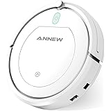 ANNEW Robot Vacuum Cleaner Robotic Vacuum Remote Controller 3 Cleaning Modes Anti-Fall HEPA Good for Pet Hair Carpets Hard Floors