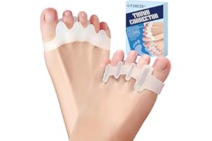 WAYMAYTECY 2 Pares Separador Dedos Pie, Corrector De Juanetes de Silicona, Separadores de Dedos de los Pies Para Aliviar el Dolor de Pie, Hallux Valgus, Dedos Superpuestos, Relájate