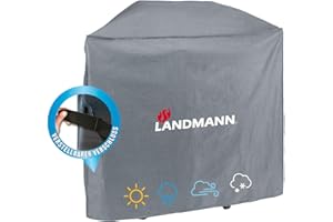 Landmann Premium Wetterschutzhaube Aus robustem Polyestergewebe & Wasserdicht UV-beständig, Atmungsaktiv & Kältebeständig Geeignet für den Triton PTS 2.1 -maxX [59 x 127,5 03223 Anthrazit