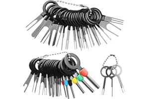 WJMY Terminal Ejector Kit Terminal Removal Tool, Outil de Démontage de Voiture de Câblage Electrique Connecteur à Sertir Broches Extracteur 41pcs