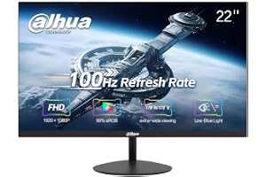 Dahua 22-Inch VA Full HD 1080p 100Hz Borderless Monitor With HDMI, VGA, 3 Years Dahua Manufacturer Warranty - (LM22-A200Y) (22 inches)