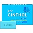 Cinthol Cool Bath Soap - 100g (Pack of 8) | Grade 1 Bathing Soap | with Icy-cool Menthol | For All Skin Types
