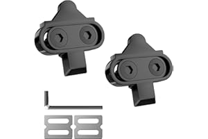 ytorgr Juego de zapateros para bicicleta SPD compatible con pedales, con placas antideslizantes para bicicleta de montaña