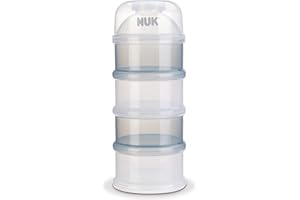 NUK Boîte Doseuse à Poudre de Lait chocolat, 4 compartiments