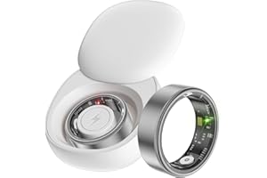 FINDTIME Smart Ring Fitness Ring Tracker Smartringe für Herren Damen Schrittzähler Aktivitätstracker 5ATM Wasserdicht Schlaftracker Smartring Herzfrequenz Pulsmessser Fitnesstracker Smart Ring Android iOS