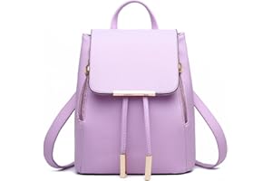 FiveloveTwo Femmes Filles Sacs portés dos PU cuir Sac À Main Épaule Sacs Bandoulière Sacs à dos de pique-nique École Voyage Sport Shopping Fashion Backpack